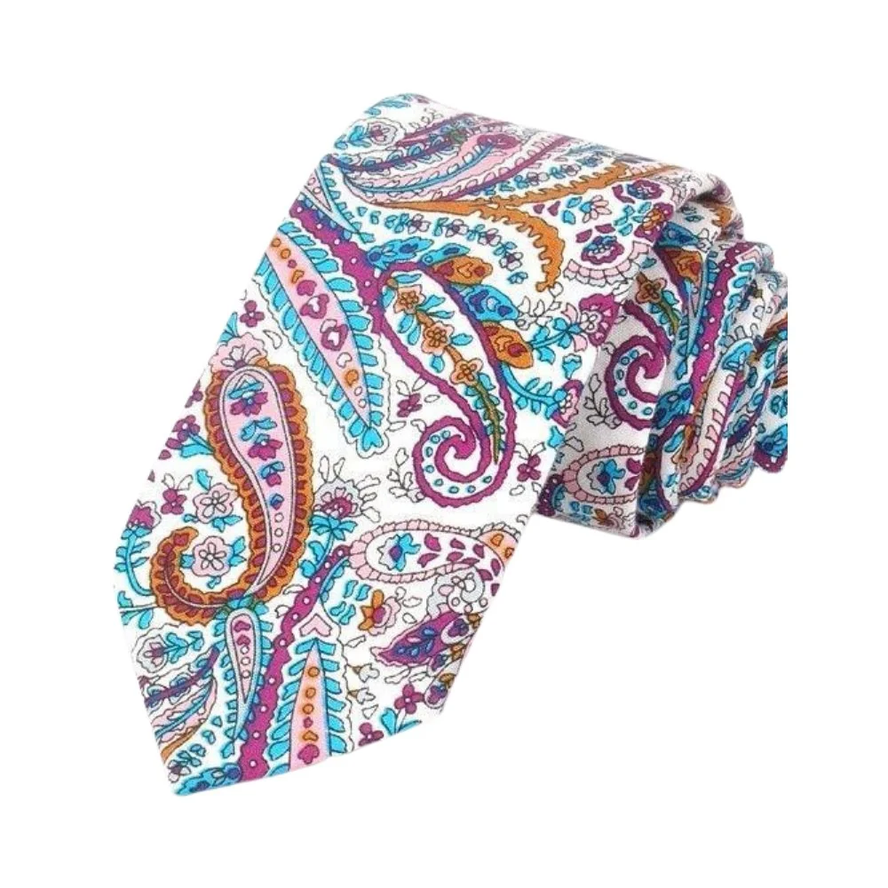 Classic Paisley Cotton Tie Advanced