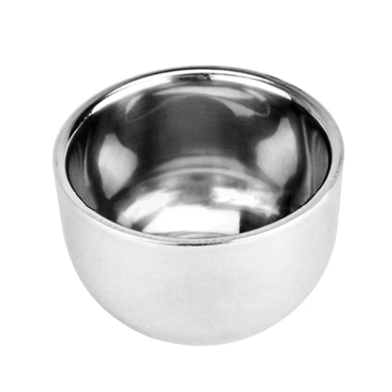 Smart Double Layer Stainless Steel Shaving Brush Bowl Versatile