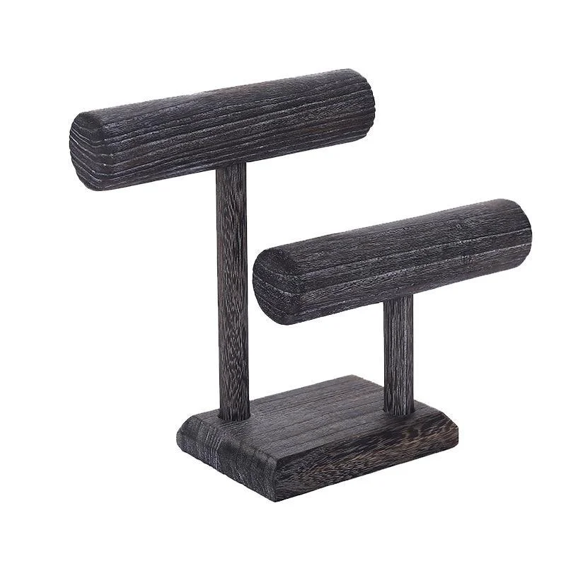 Artisan Vintage Wood 2 Tier Bracelet Holder High-Performance