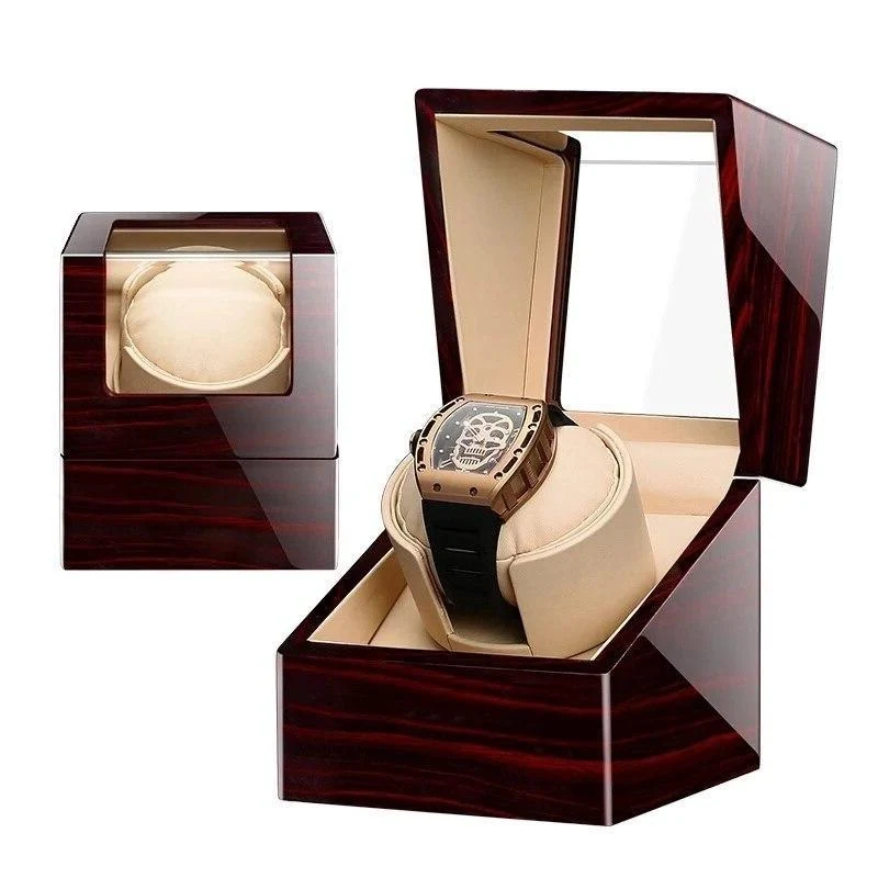 Verified Fabrizio Sandal Wood Box Mechanical Watch Winder Elite