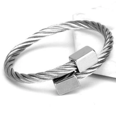 Responsible Mario Stainless Steel Cuff Bracelet Luxury