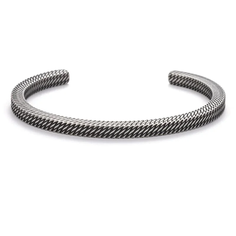 Selected Remus Vintage Stainless Steel Cuff Bracelet High-Performance