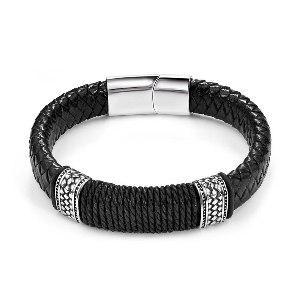 Pure Jasper Nordic Leather Bracelet Practical