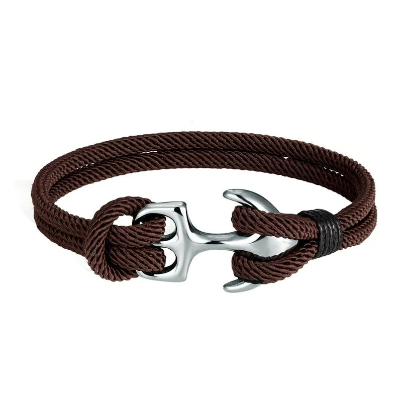 Exceptional Gordi Ancla de plata Pulsera de cuerda maciza Environmentally Friendly