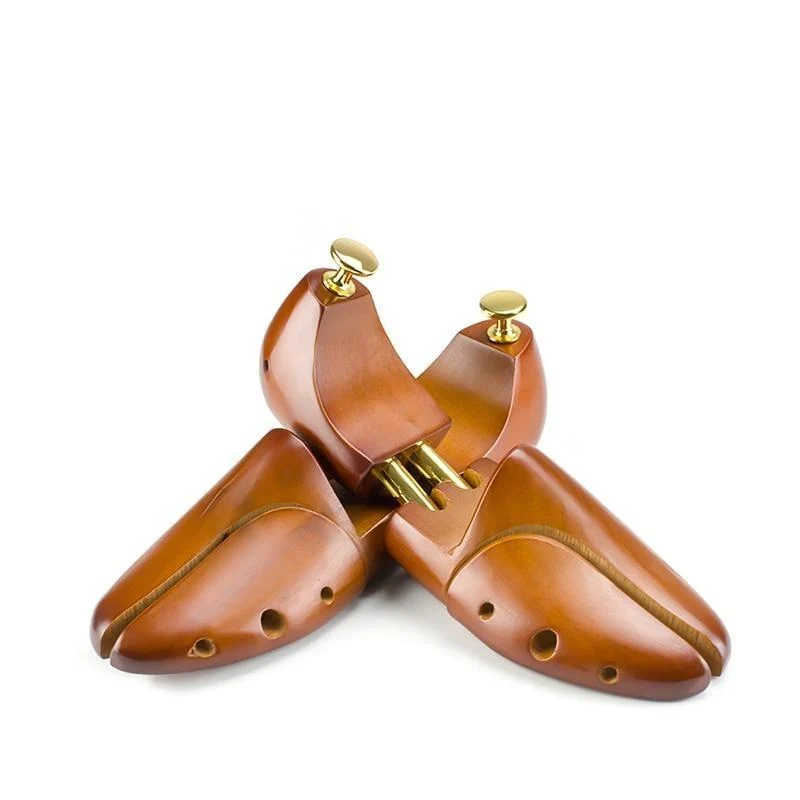 Dependable Árbol de zapatos ajustable de madera de cedro rojo del tubo gemelo 1 par Consistent