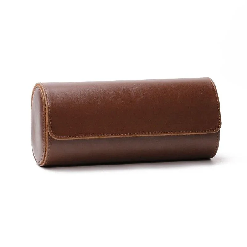 Breathable Joseph Funda de piel de viaje para relojes de 3 ranuras Trendy