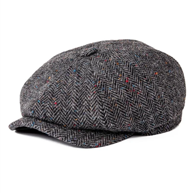 World-Class Lana Herringbone Newsboy Gorra Trusted