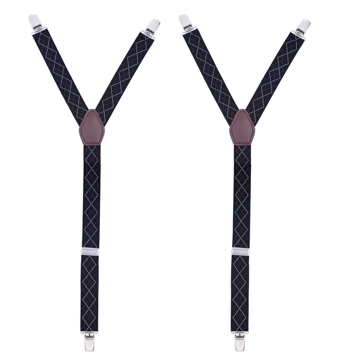 Convenient Argyle Tirantes largos ajustables Specialty