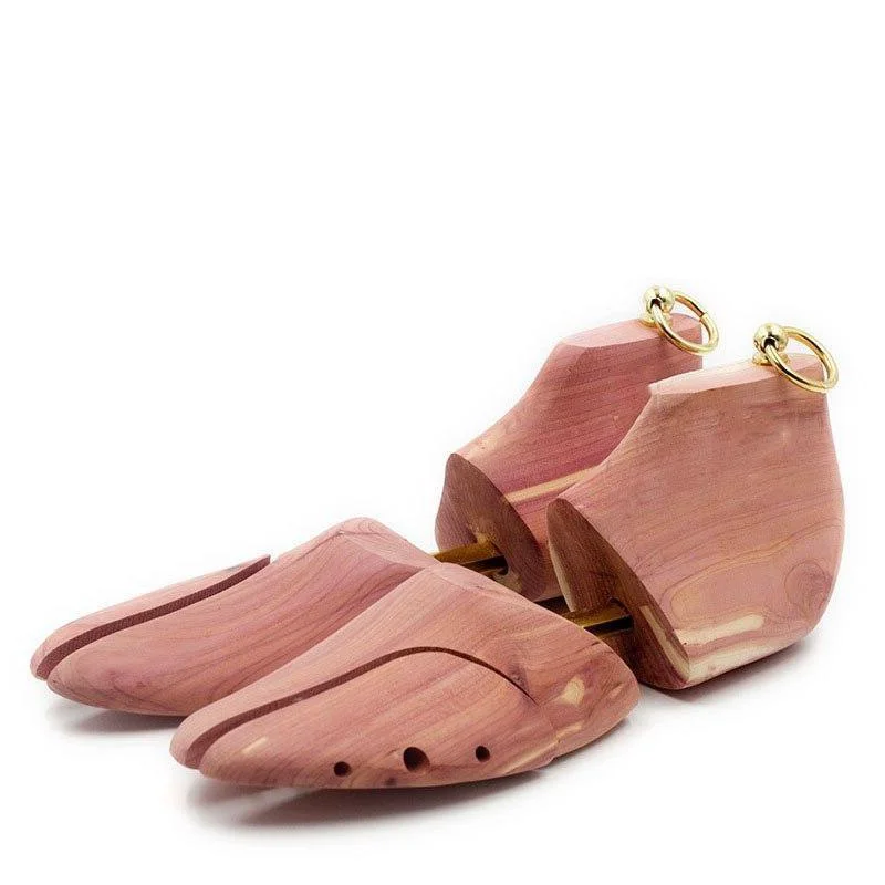 Environmentally Friendly Zapatero ajustable de madera de cedro para botas Natural