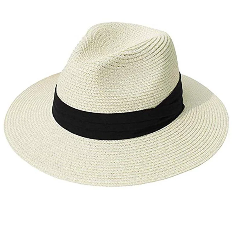 Crafted Domenico Paja clásica Panama Sombrero Authentic