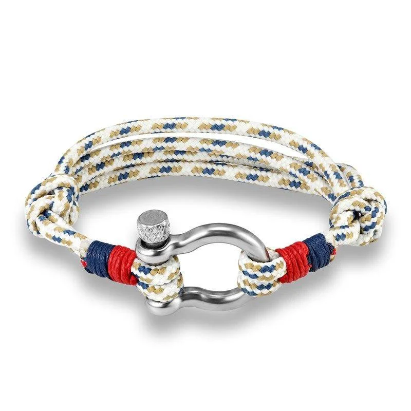 Professional Brazalete de cuerda de paracaídas con grillete de herradura Green