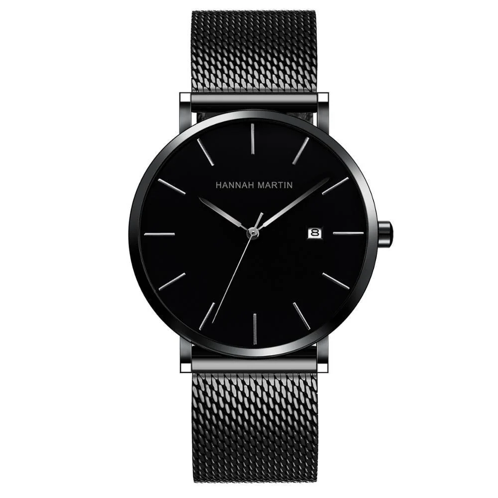Fashionable Albert Nero Classic Men Watch With Milanese Strap Powerful