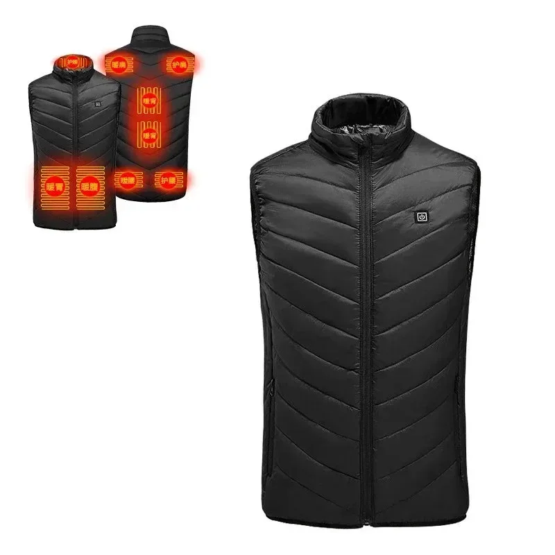 Refined 21-Zone Self-Heating Vest with USB Power Men’s Women’s Thermal Heated Jacket for Outdoor Activities Powerful