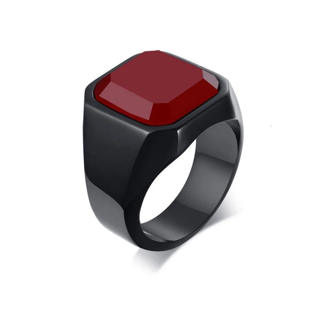 Lightweight Carnelian Crystal Signet Ring Fine Crafted