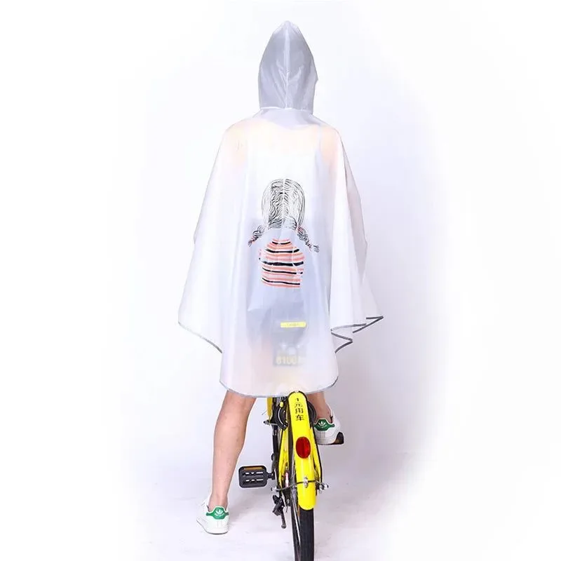 Healthy High-Quality Hooded Cycling Rain Poncho for Men and Women – Windproof and Waterproof Eco-Friendly