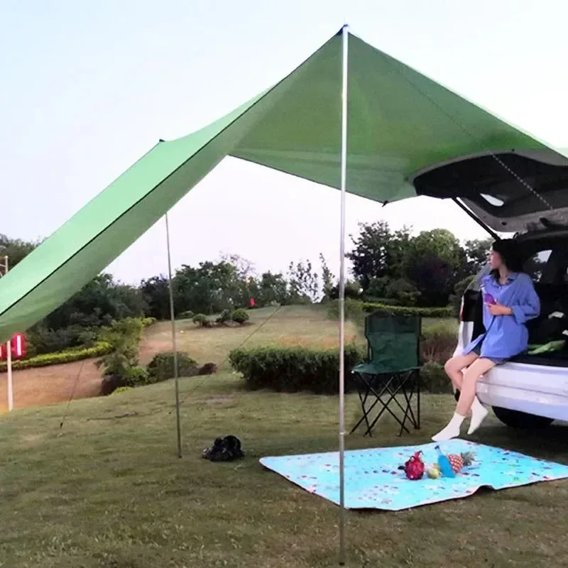 Premium Portable Car Side Awning – Instant Sun Rain Shelter – 300x200cm UV-Proof Canopy for Camping Picnics Smart
