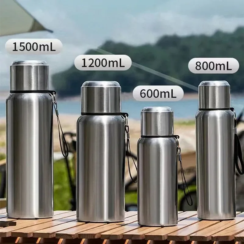 Specialty Smart Vacuum Flask with LED Temperature Display 316 Stainless Steel Thermos 24hr Insulation 600-1500ml Trendy