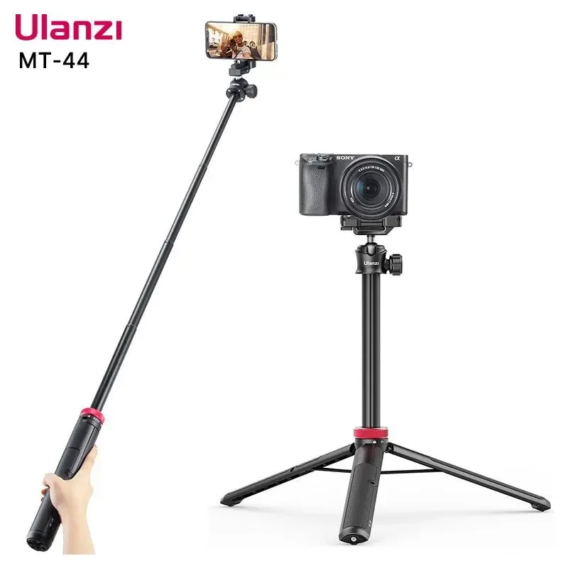 Fine Crafted Trípode extensible para vlogs con soporte para teléfono de 42 para DSLR smartphones y GoPro Proven