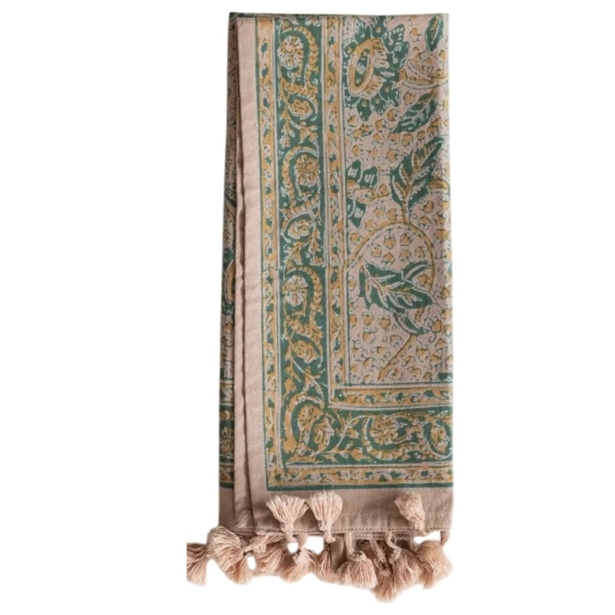 Next-Generation Cotton Printed Tea Towel with Design Tassels Loop Genuine