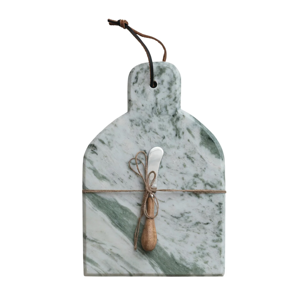 Professional Marble Cheese Cutting Board w Canape Knife Proven