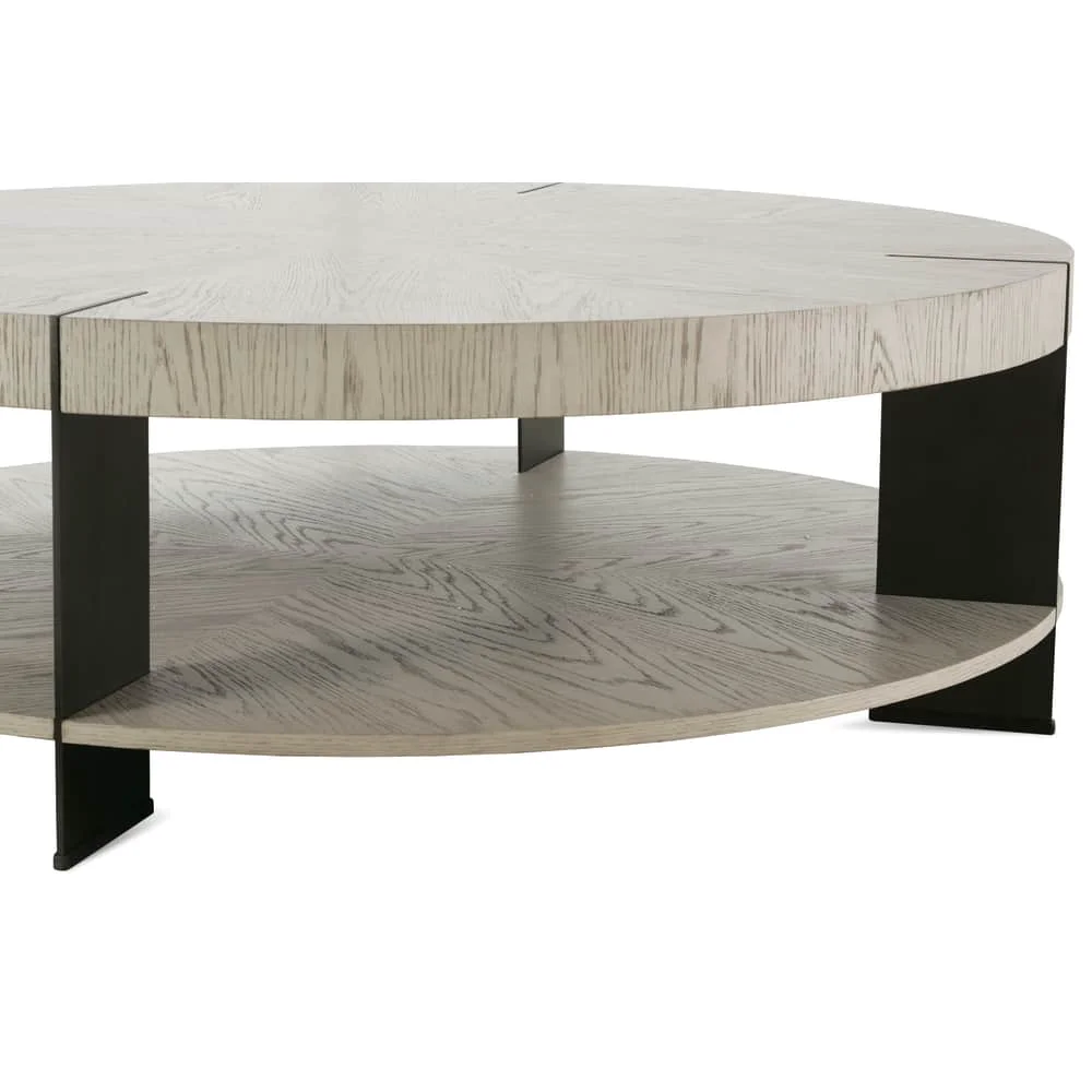 Fine Crafted Halo Round Cocktail Table Expertly Made