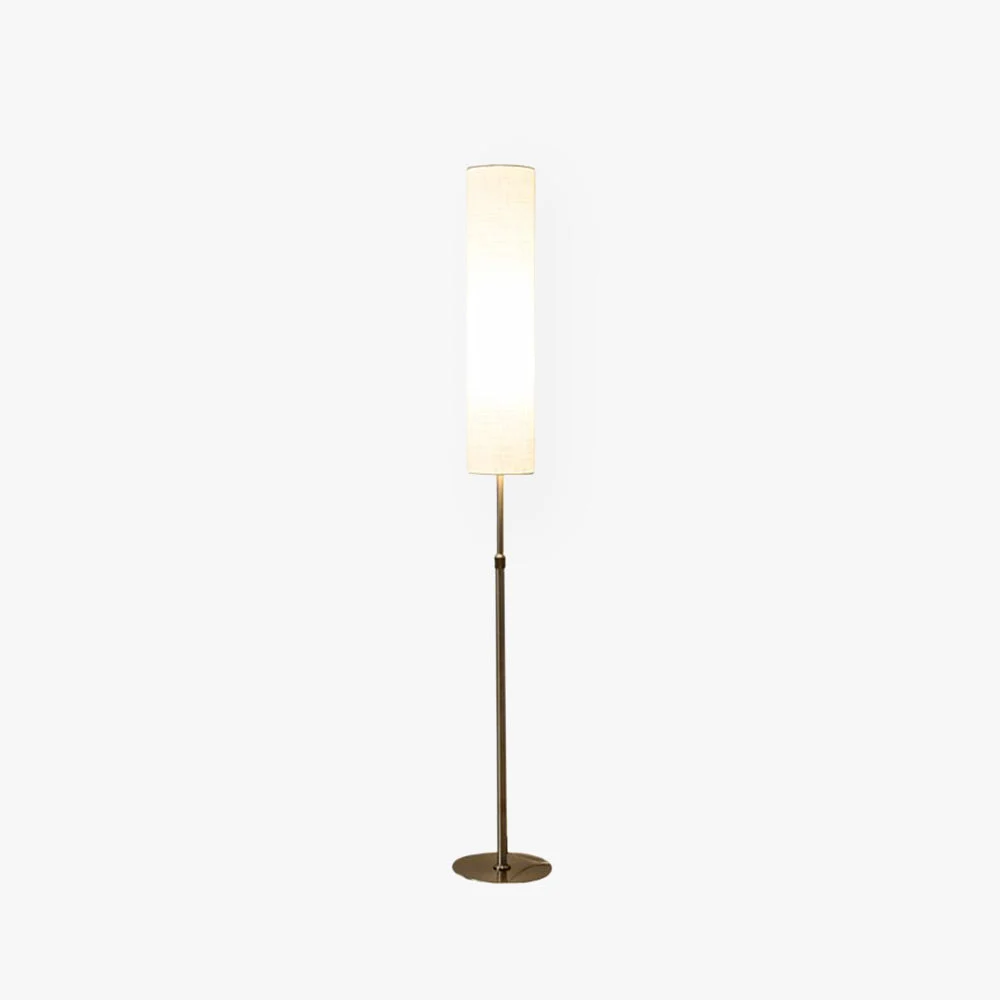 Effective Eryn Zylinderförmige Stehlampe Metall Stoff 180CM Lang Fast