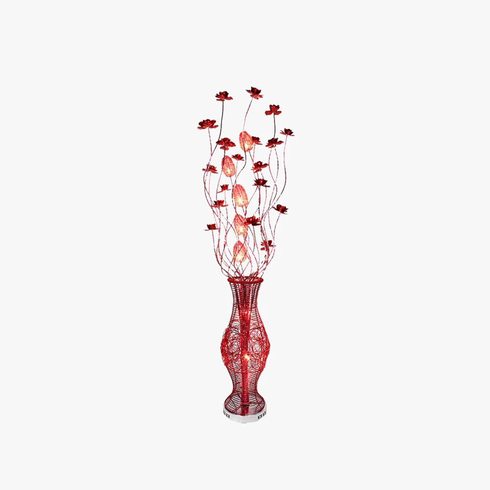 Functional Bella Blumenvase Rote Stehlampe 150CM Lang User-Friendly