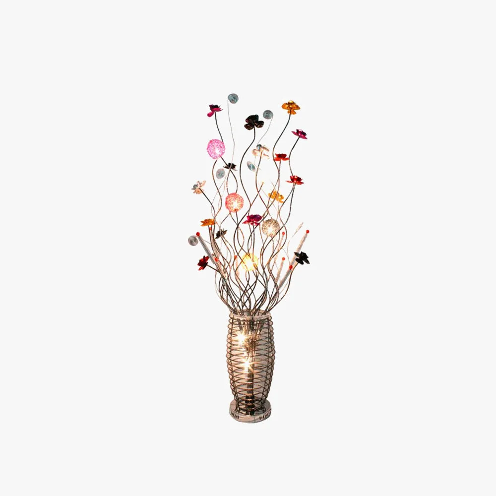 Innovative Bella Blumenvase Silberne Stehlampe 150CM Lang Contemporary