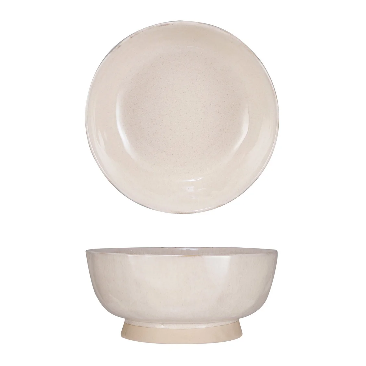 Eco-Friendly Stoneware Footed Bowl Sophisticated