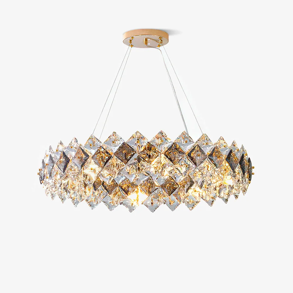 High-Grade Scale Crystal Round Chandelier Elite