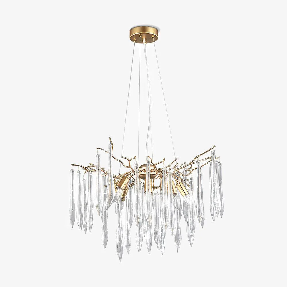 Soft Aqua Funnel Chandelier User-Friendly