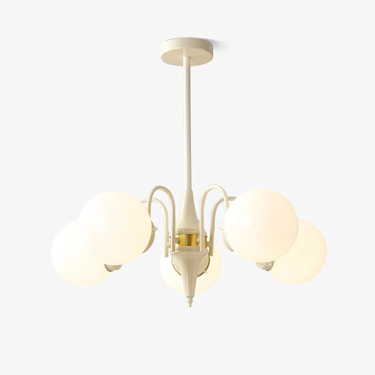 Fine Cream Ball Chandelier Exceptional