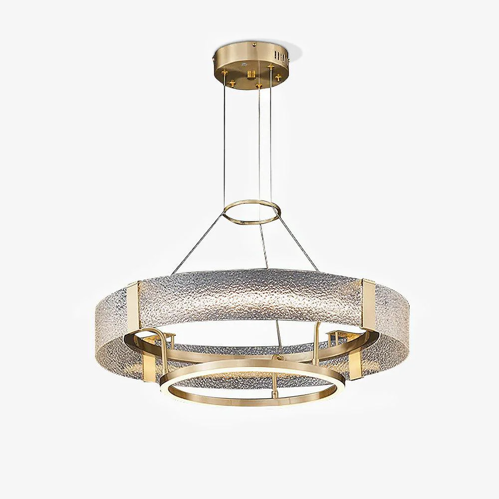 Enhanced Ripple Glass Chandelier Elite