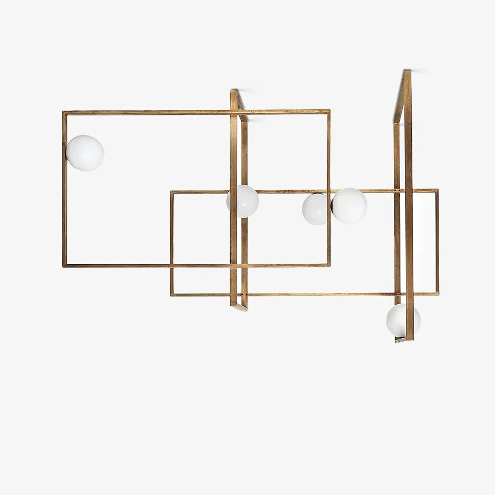 Expertly Made Mondrian Glass Ceiling Light Luxury