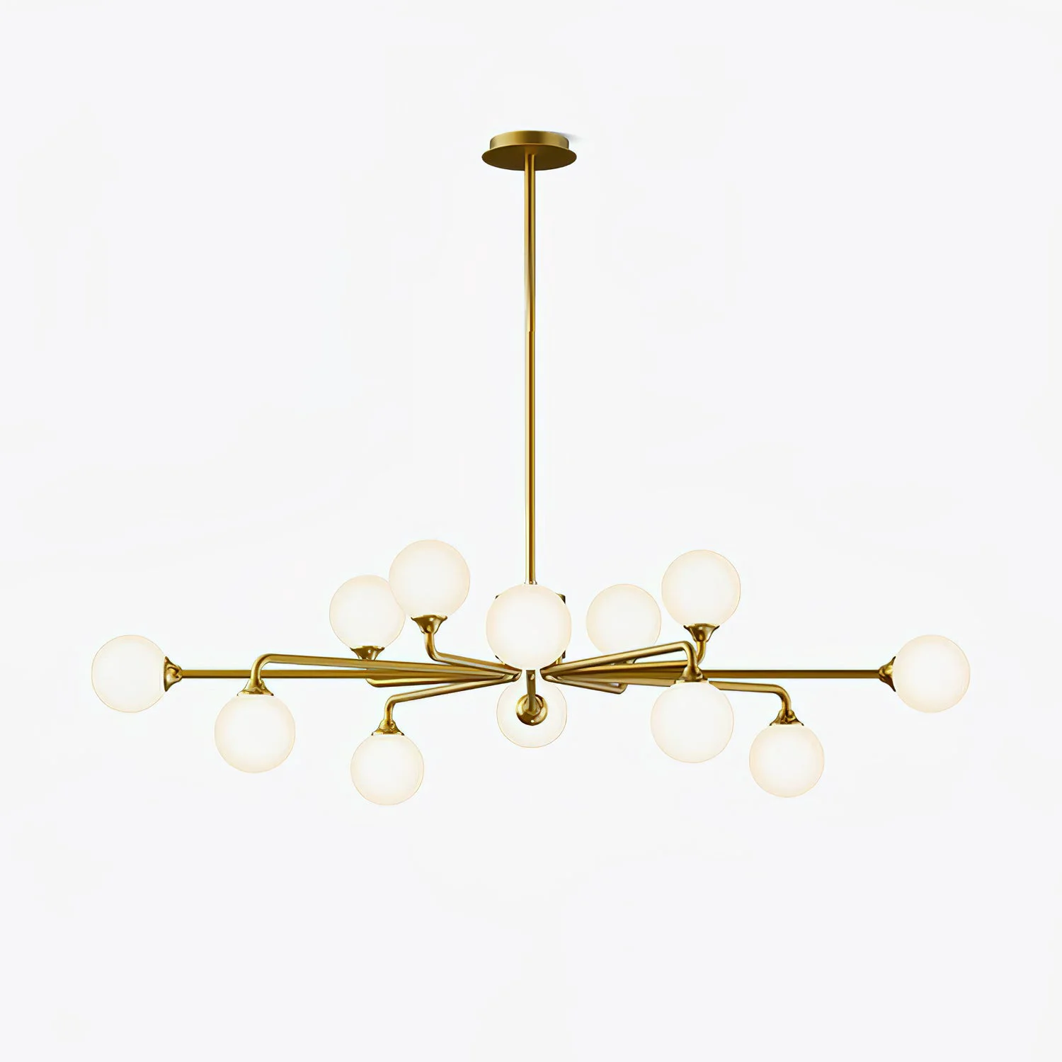 Fashionable Staggered Glass Globes Chandelier Responsible