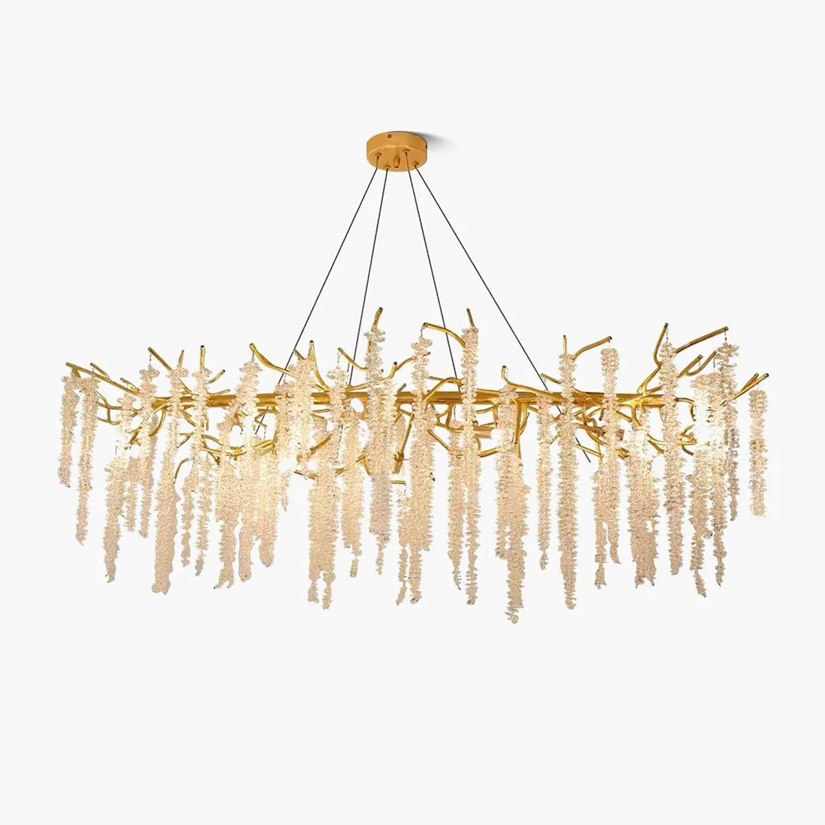Specialty Wisteria Flower Crystal Chandelier Refined