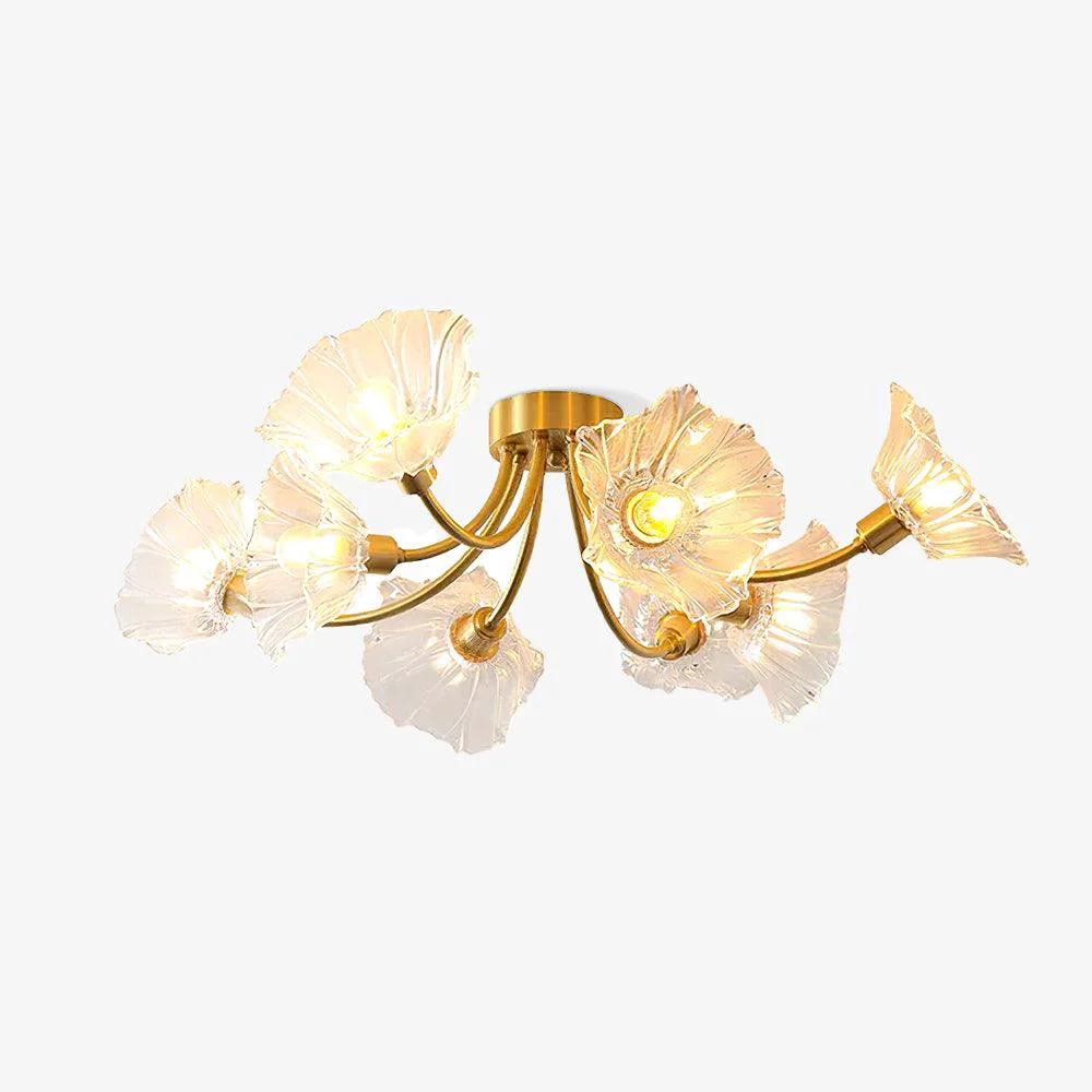 Long-Lasting Kalin Flower Glass Ceiling Lamp High-Quality