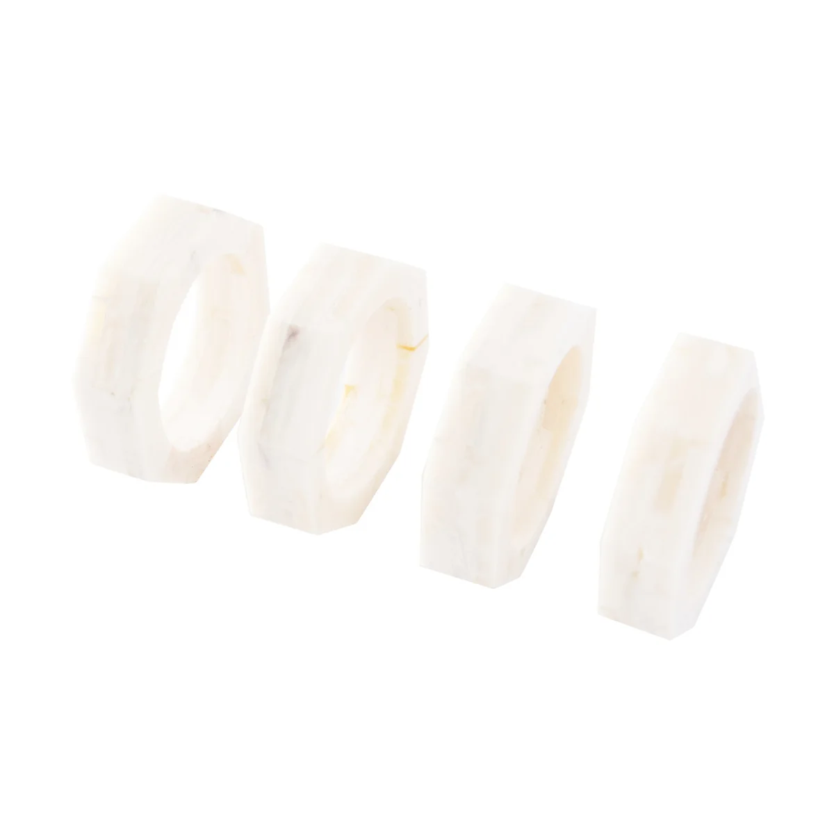 Lightweight Octagon Shaped Resin Napkin Rings Fast