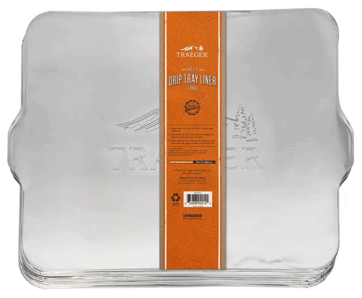 Excellent TRAEGER DRIP TRAY LINER 5 PACK – TIMBERLINE 1300 Official
