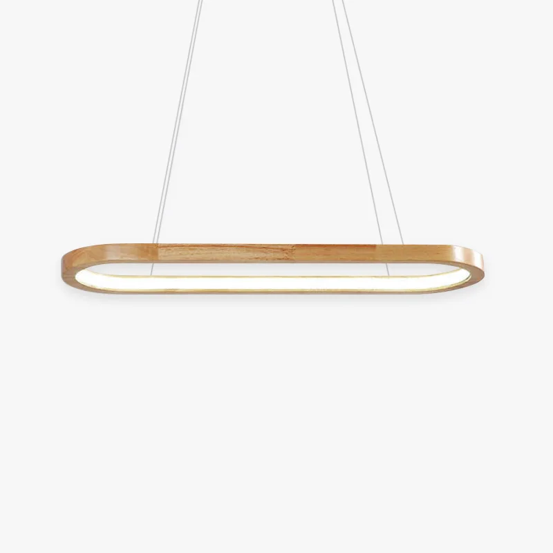 Responsible Ozawa Contemporary Oval Wooden Pendant Light Dining Room Smart