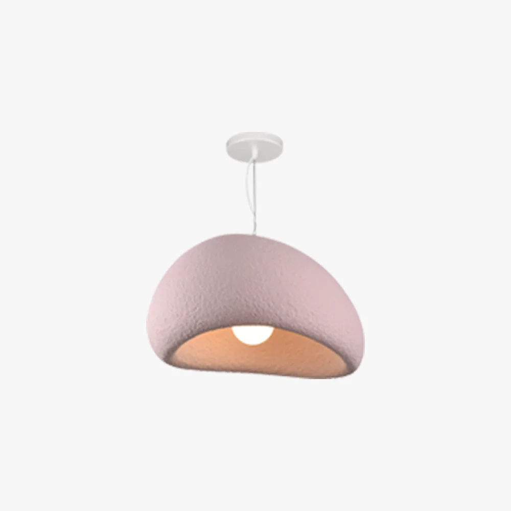 Lightweight Byers Wabi-Sabi Spherical Cloud Pendant Light Gray White Pink Blue Verified