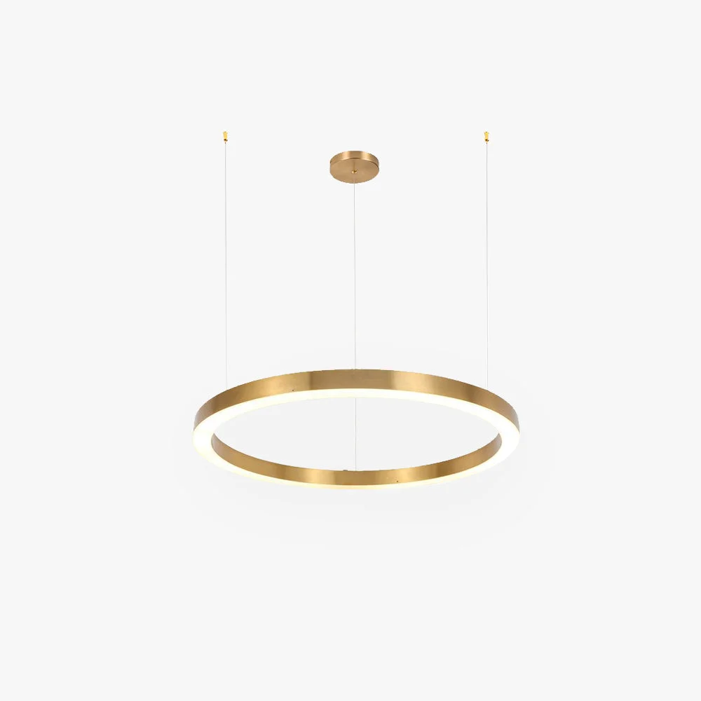 Powerful Arisha Modern Ring Metal Pendant Light Gold Original