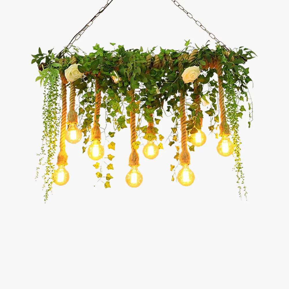 Healthy Nest Natural Decorative Metal Glass Pendant Light Green Elite