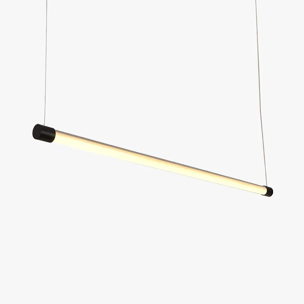Pure Edge Minimalist Linear Office Pendant Light Black Silver Healthy