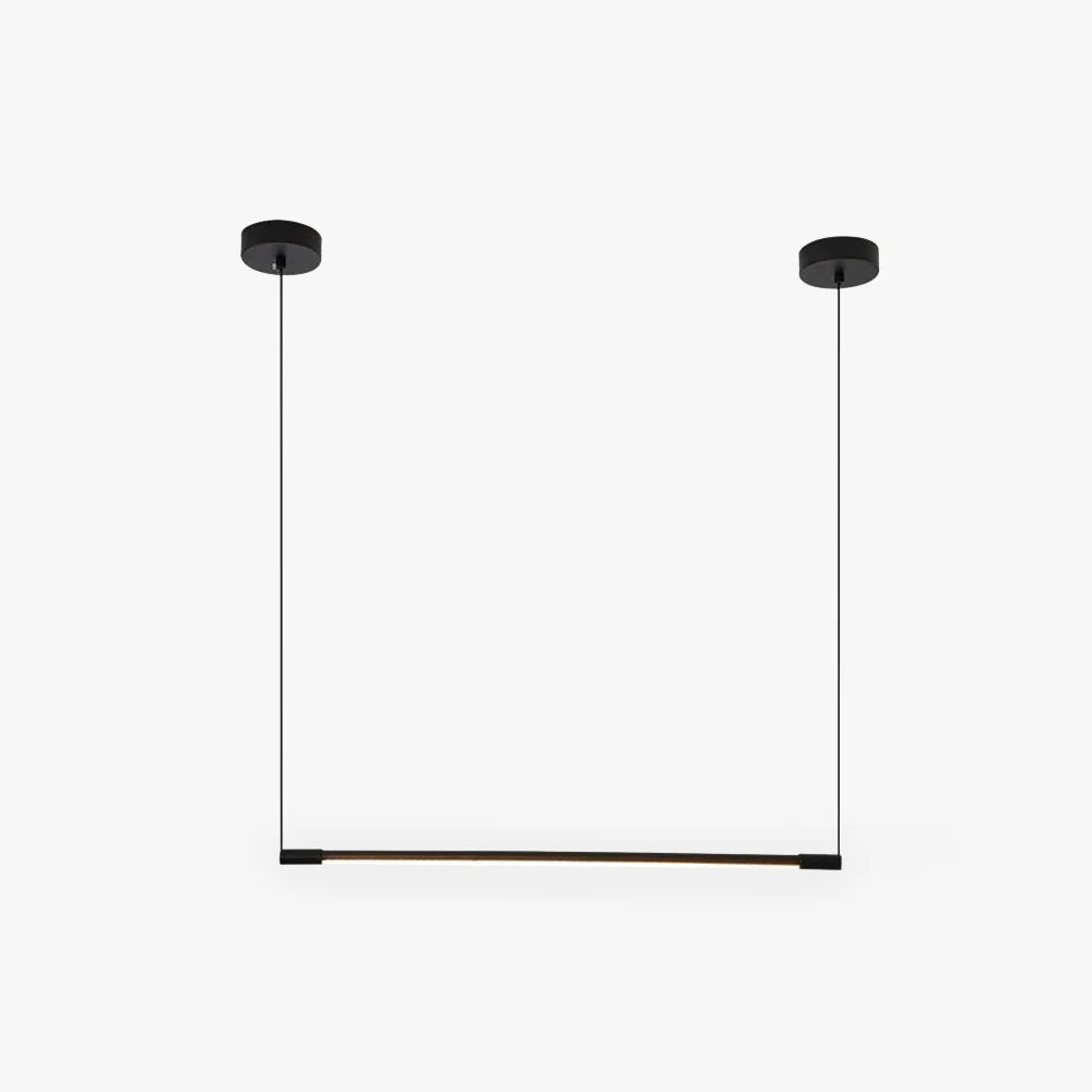 User-Friendly Edge Minimalist Linear Pendant Light Black Living Room Comfortable