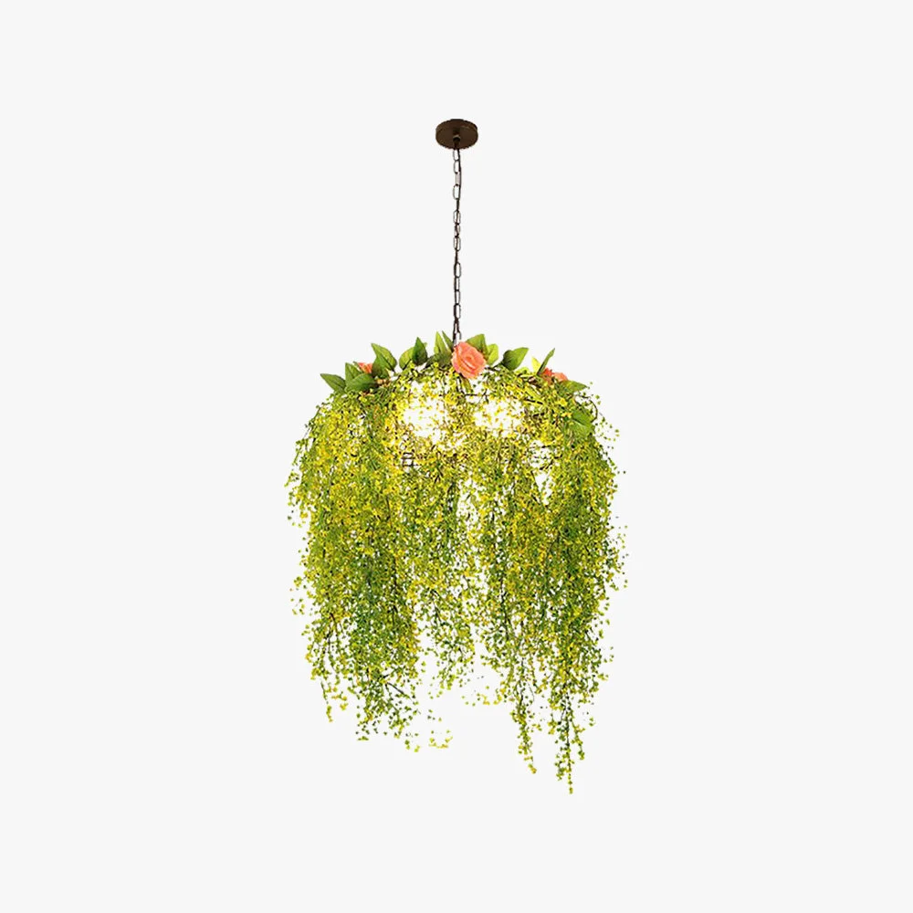 Nest Art Natural Plant Flower Decor Pendant Light Living Room Luxury