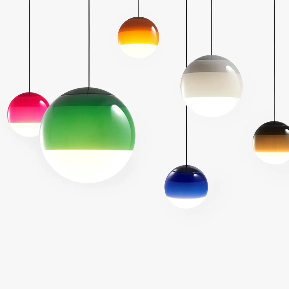 Smooth Hailie Contemporary Colorful Glass Bubble Pendant Light Reliable