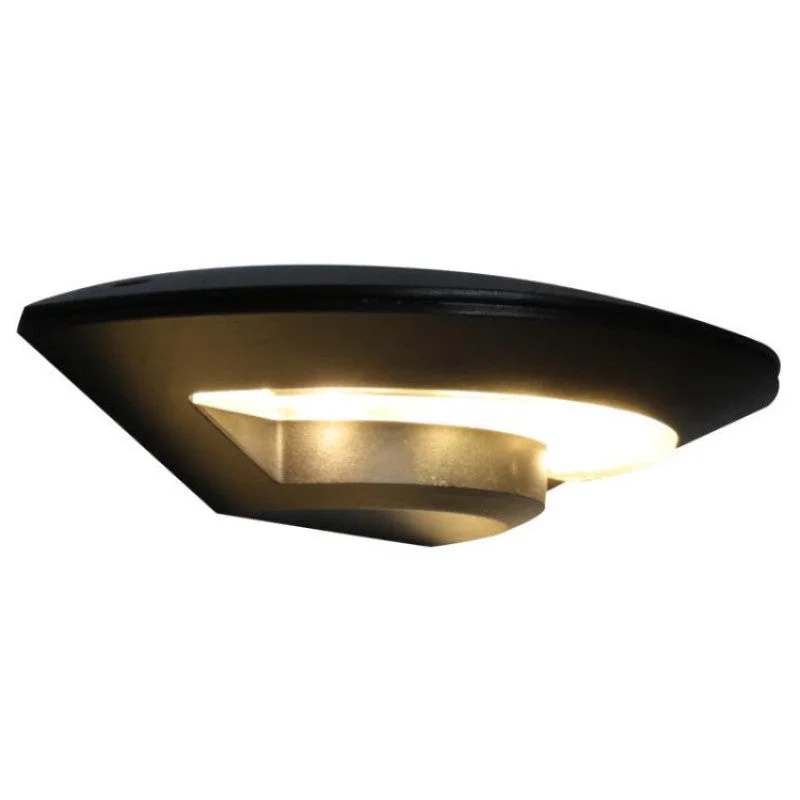 Original Orr Wall Lamp Flying Saucer Metal LED Black Outdoor Minimalist