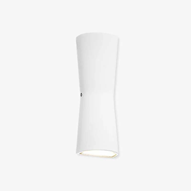 Exclusive Orr Minimalist Torch Metal Outdoor Wall Lamp Black White Contemporary