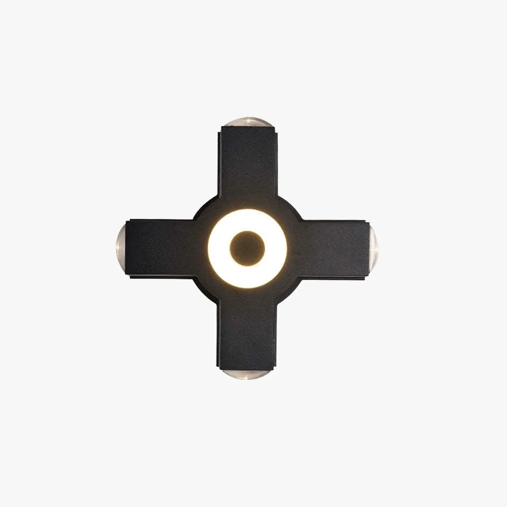 Practical Orr Modern Waterproof Minimalist Cross Outdoor Wall Light Garden Corridor Functional